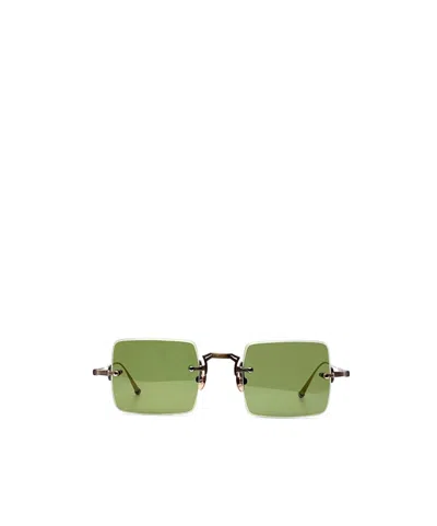 Matsuda Square Sunglasses In Gold