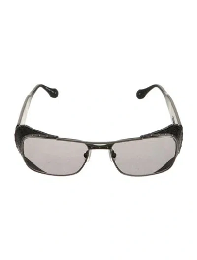Pre-owned Matsuda Square Tinted Sunglasses In Black/grey