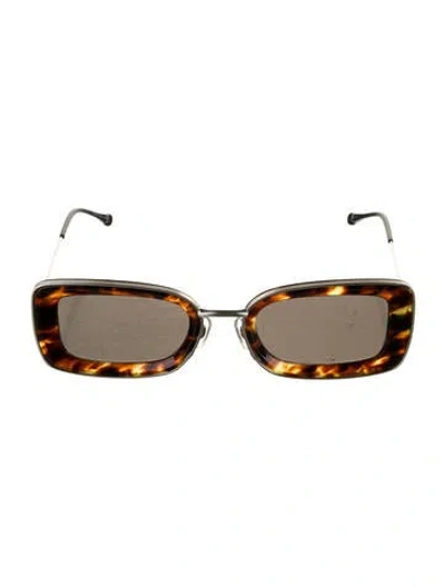Pre-owned Matsuda Square Tinted Sunglasses In Brown