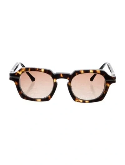 Pre-owned Matsuda Square Tinted Sunglasses In Brown
