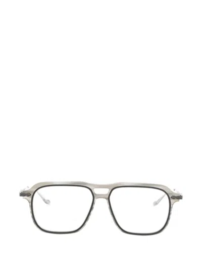 Matsuda Square-frame Glasses In Metallic