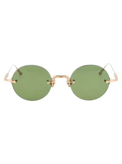 Matsuda Sunglasses In Bg Brushed Gold Sage Green
