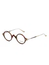 Matsuda The Life Saver Round-frame Glasses In Brown