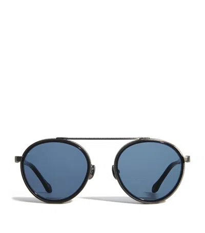 Matsuda Titanium Aviator M3125 Sunglasses In Silver
