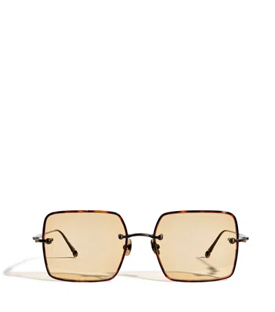 Matsuda Titanium Square M5005 Sunglasses In Gold