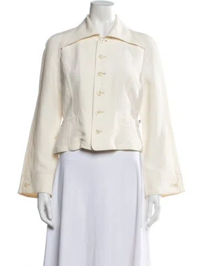 Pre-owned Matsuda Vintage 1990's Button-up Top In Neutrals