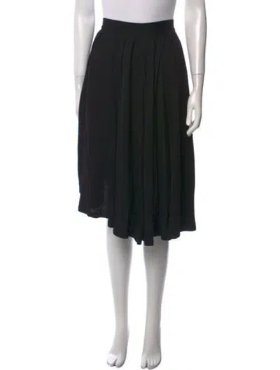 Pre-owned Matsuda Vintage Knee-length Skirt In Black