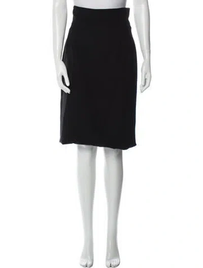Pre-owned Matsuda Vintage Knee-length Skirt In Black