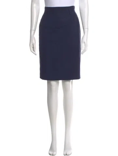 Pre-owned Matsuda Vintage Knee-length Skirt In Blue