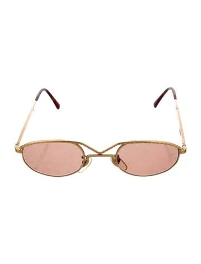 Pre-owned Matsuda Vintage Late 1980's - Early 1990's Sunglasses In Gold