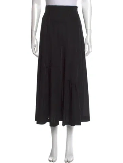 Pre-owned Matsuda Vintage Long Skirt In Black