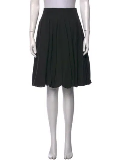 Pre-owned Matsuda Vintage Midi Length Skirt In Black