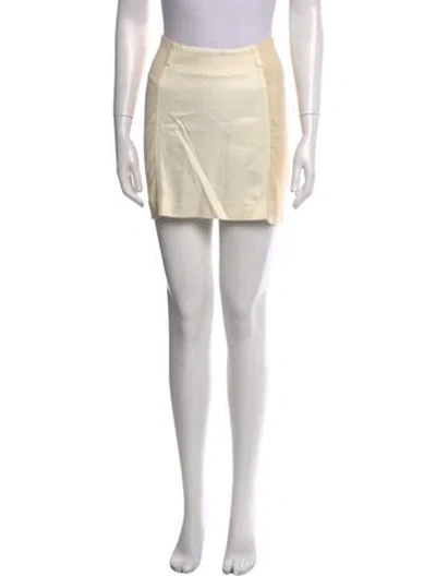 Pre-owned Matsuda Vintage Mini Skirt In Neutral