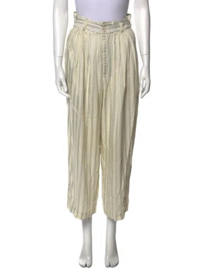 Pre-owned Matsuda Vintage Wide Leg Pants In Neutral
