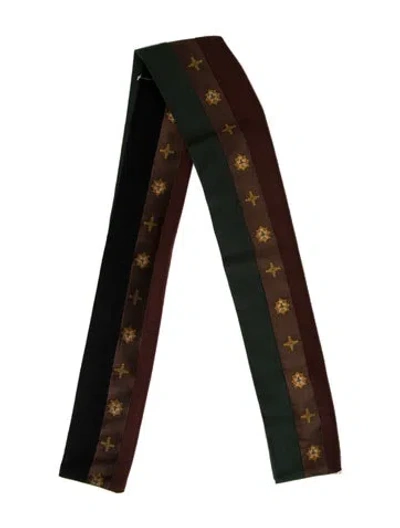Pre-owned Matsuda Wool Vintage 1989 Scarf In Brown