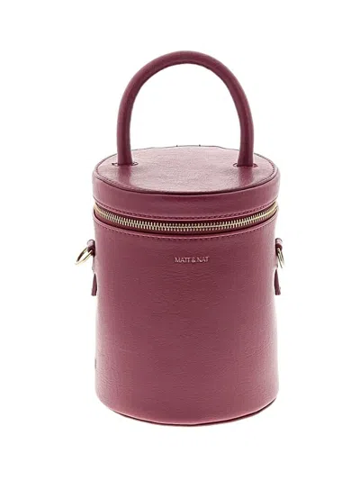 Pre-owned Matt & Nat Crossbody Bag In Burgundy