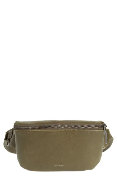 Matt & Nat Vie Faux Leather Belt Bag In Green