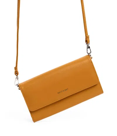 Matt & Nat Women's Drew Med Vegan Crossbody Bag- Arbor In Marigold In Yellow