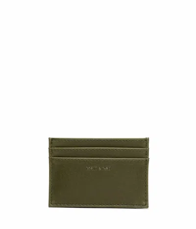 Matt & Nat Women's Max Vintage Vegan Card Holder In Olive In Green