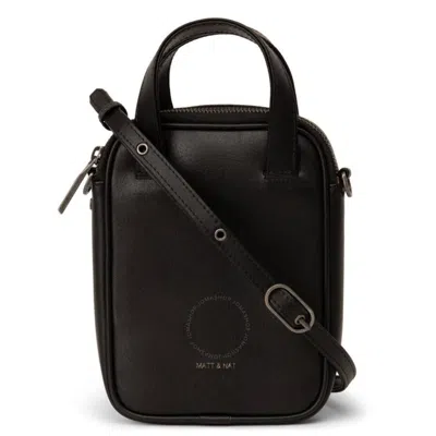 Matt & Nat Black Arbor Leap Vegan Crossbody Bag