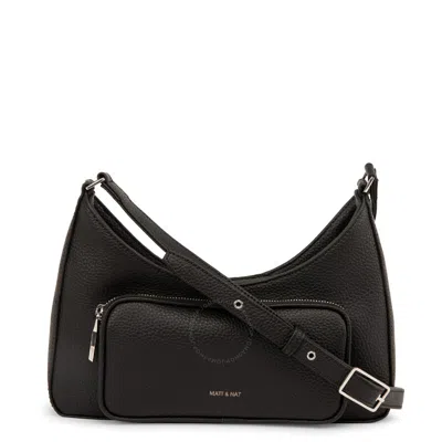 Matt & Nat Palm Vegan Crossbody Bag In Black