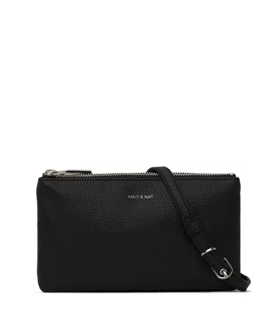 Matt & Nat Women's Triplet Vegan Crossbody Bag In Black