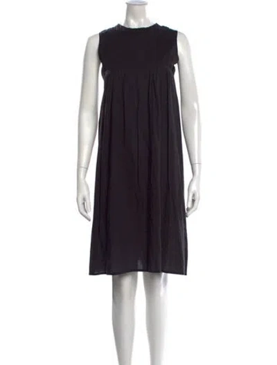 Pre-owned Matta Crew Neck Knee-length Dress In Black