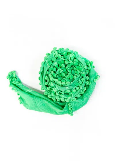 Matta Dupatta Plain Shawl, Island Green