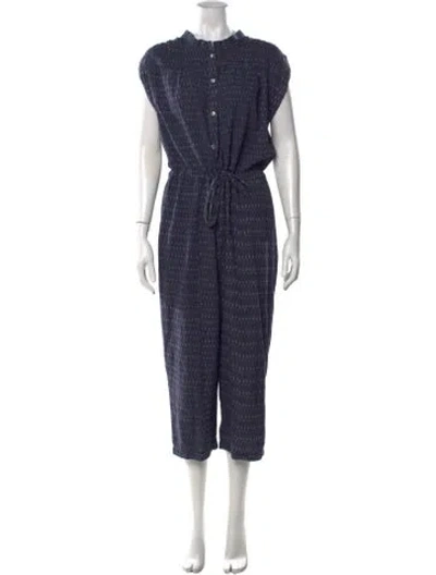 Pre-owned Matta Printed Jumpsuit In Blue