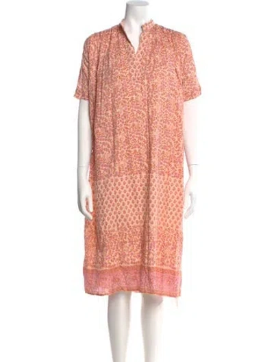 Pre-owned Matta Printed Midi Length Dress W/ Tags In Orange