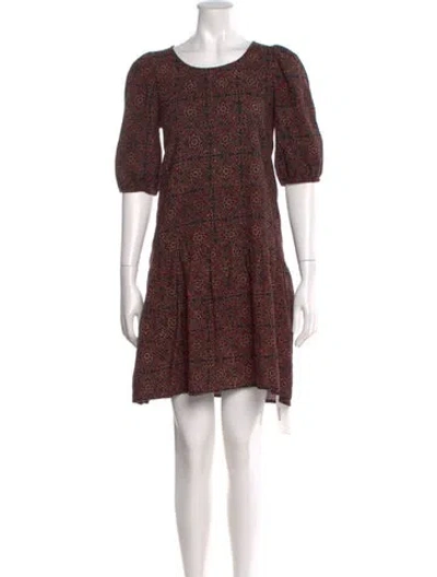 Pre-owned Matta Printed Mini Dress In Multi