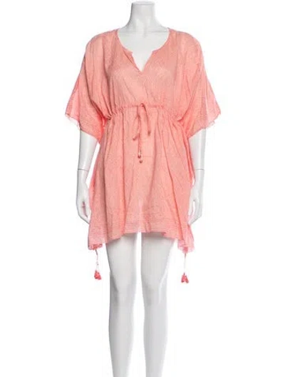 Pre-owned Matta Printed Mini Dress In Pink