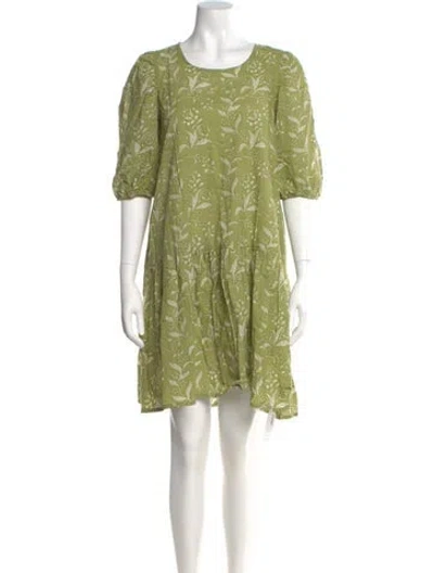 Pre-owned Matta Scoop Neck Mini Dress W/ Tags In Green