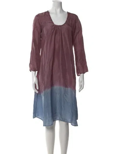 Pre-owned Matta Silk Knee-length Dress In Multi