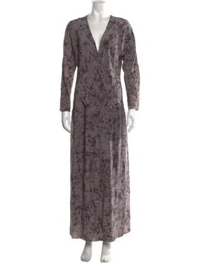 Pre-owned Matta Silk Long Dress W/ Tags In Grey