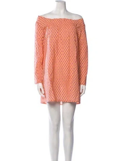 Pre-owned Matta Silk Mini Dress W/ Tags In Orange