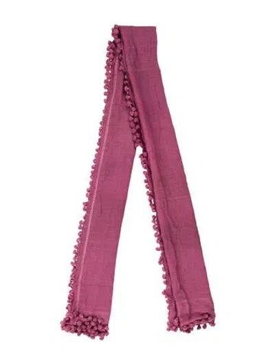 Pre-owned Matta Silk Scarf In Pink