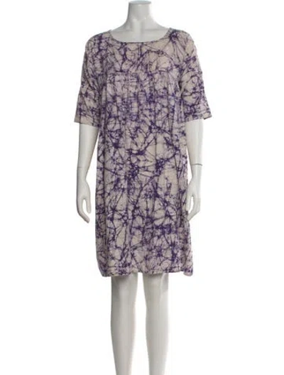 Pre-owned Matta Tie-dye Print Mini Dress In Purple