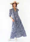 Matta Vayu Diamond Maxi Dress Deep Blue