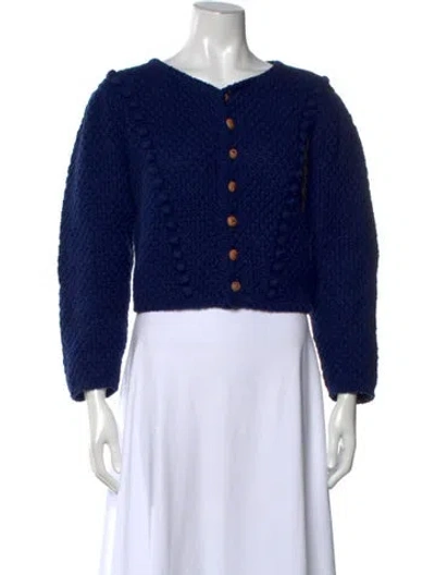 Pre-owned Matta V-neck Sweater In Blue