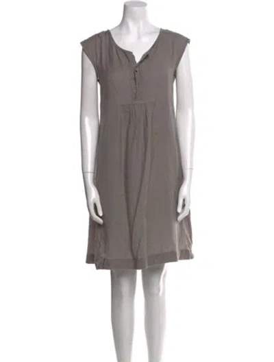 Pre-owned Matta Wool Knee-length Dress In Gray