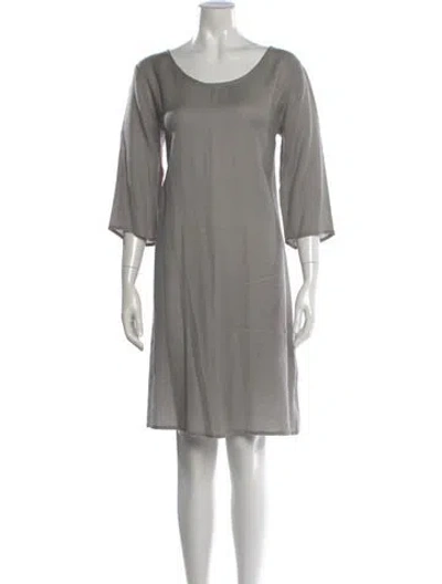 Pre-owned Matta Wool Knee-length Dress In Gray