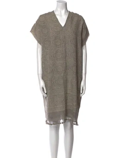 Pre-owned Matta Wool Mini Dress In Gray