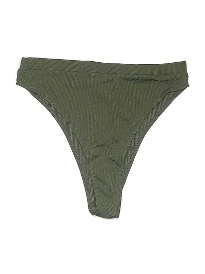 Pre-owned Matte Collection Swimsuit Bottoms In Green