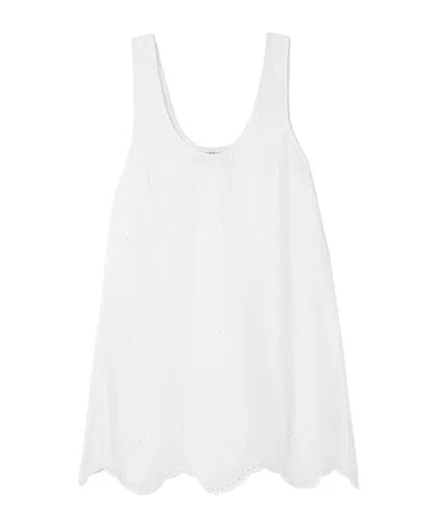 Matteau Anglaise Cotton Mini Dress In Neutral
