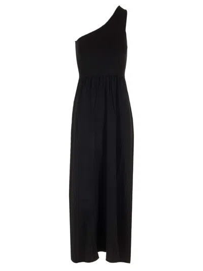 Matteau Asymmetric Knit Dress Dresses Black