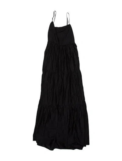 Pre-owned Matteau Asymmetrical Long Dress In Blue
