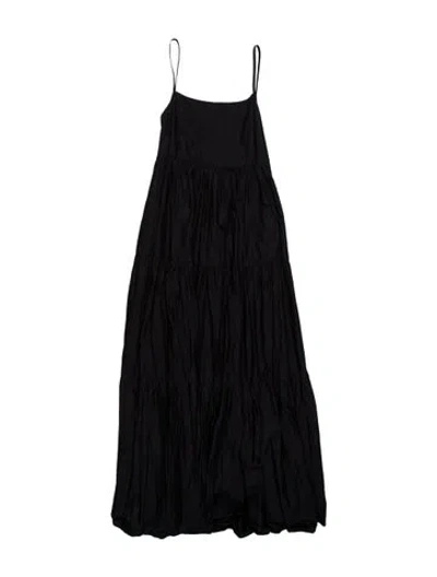 Pre-owned Matteau Asymmetrical Long Dress In Blue
