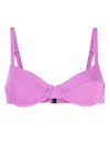 Matteau Balconette Bikini Top In Purple