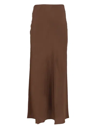 Matteau Bias Elastic Skirt Skirts Brown